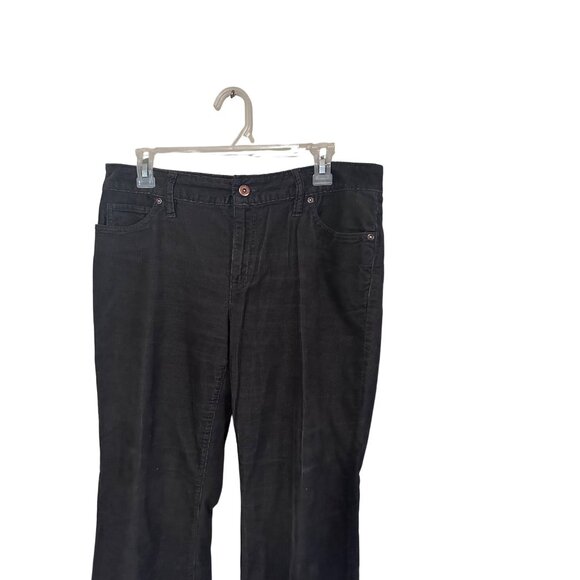 Lands' End gray corduroy straight leg pants size 10 - Picture 2 of 7